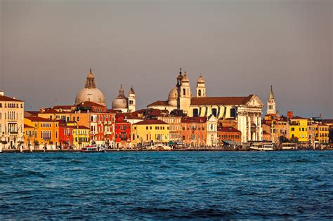 Venice Skyline And Santa Maria Del Rosario Church Venice Italy