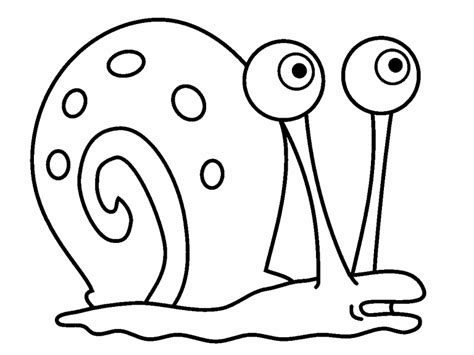 What fruit is the sponge's house? Gary coloring page - Coloring Pages 4 U