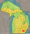 Map of Washtenaw County, Michigan