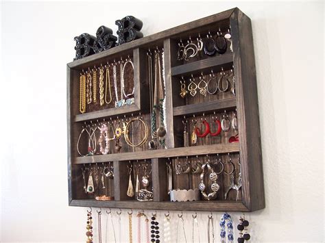 Dorm Room Jewelry Organizer By Barbwireandbarnwood On Etsy