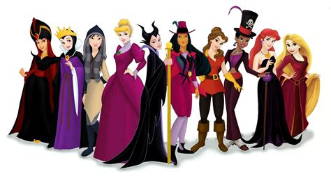 Disney Princesses as Disney Villains - Disney Villains Fan Art