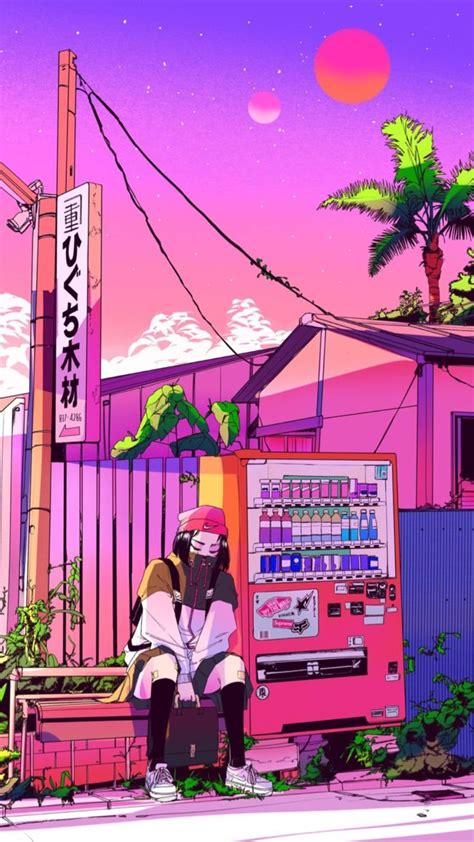 Pin By 𝐠𝐮𝐧𝐰𝐨𝐨 𝐬𝐢𝐦𝐩 On 壁紙 Vaporwave Art Anime Scenery Wallpaper