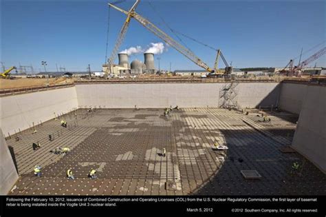 Concrete Work Progressing At Vogtle Reactors With New Construction