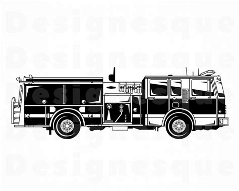Free 179 Fire Truck Silhouette Svg Svg Png Eps Dxf File