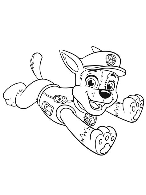 Running Chase Paw Patrol Coloring Page Download Print Or Color