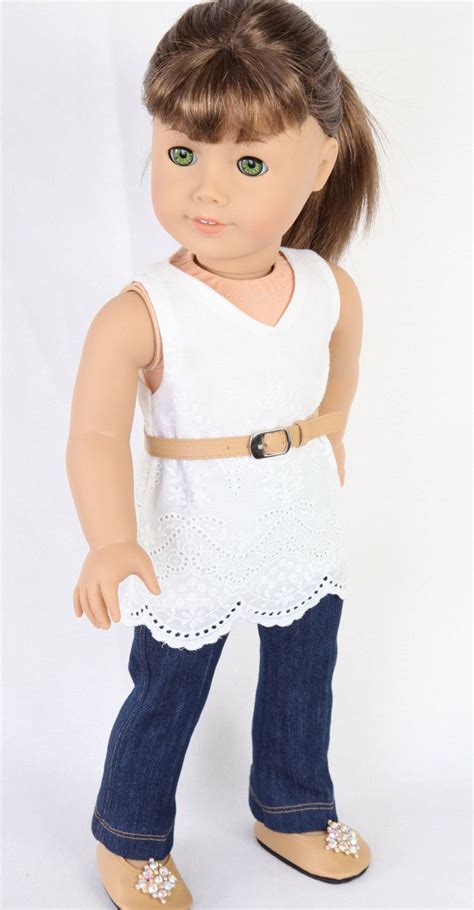 American Girl Doll Clothes Modern City Chic Embroidered Lace Tunic