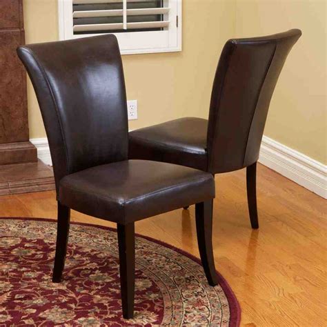 Brown Leather Dining Room Chairs Decor Ideas