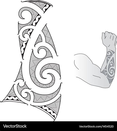 Maori Forearm Royalty Free Vector Image Vectorstock