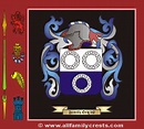 Duke family crest and meaning of the coat of arms for the surname Duke ...