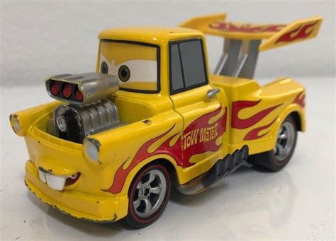 Pixar Disney Cars 2 Yellow Drag Star Mater Tow Car 1930363337