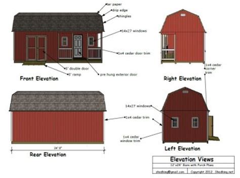 We have received your email. 12x24 Barn Plans, Barn Shed Plans, Small Barn Plans