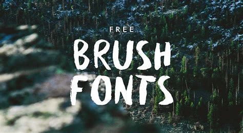 Best Free Brush Fonts For Designers