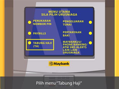 .dan pengeluaran wang tabung haji di mesin atm/cdm melalui bank islam, bank rakyat, maybank jadi aku pun terus, hoh macam mana nak aktifkan? Cara Hubungkan Akaun Tabung Haji Dengan Kad ATM Maybank ...