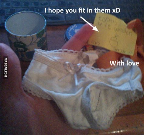 so my little sister gave me this tiny panties 9gag