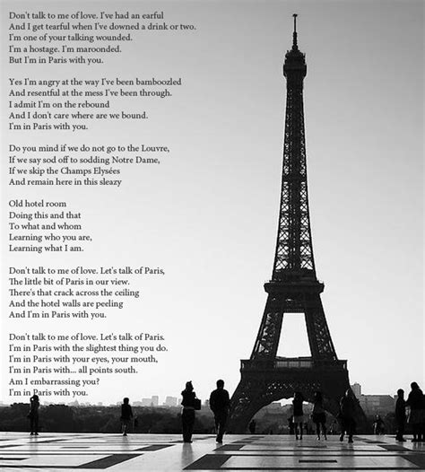 James Fentons Wonderful Poem Paris With You You Poem Paris Poems