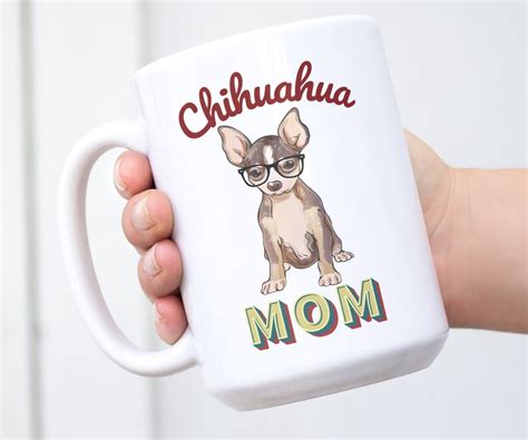 Chihuahua Mom Coffee Mug Retro Style Mug Dog Lovers Cups Chihuahua