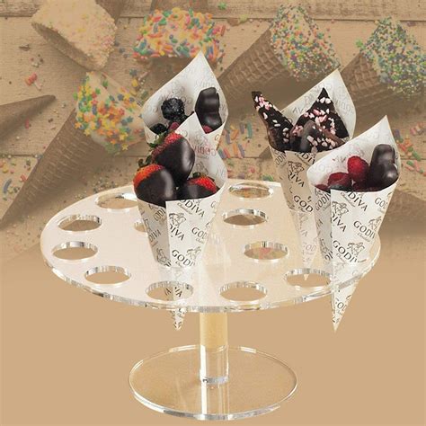 Buy Ice Cream Cone Holder Clear Acrylic Cone Display Stand Weddings Baby Showers Birthday