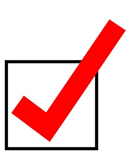 Red Check Mark Image Clipart Best