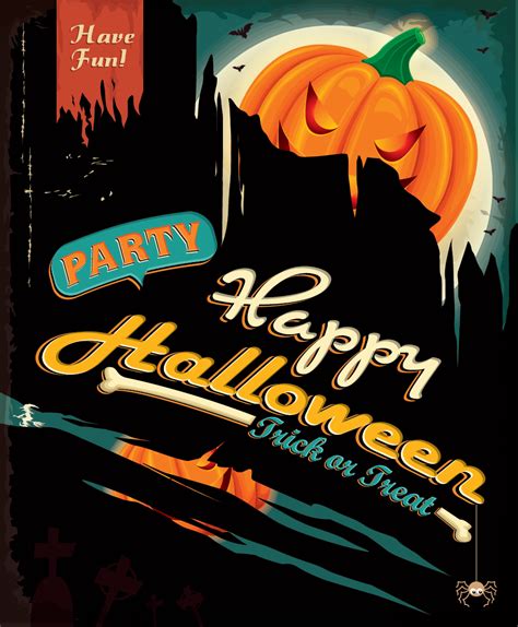 Download 5 Free Halloween Party Vector Designs