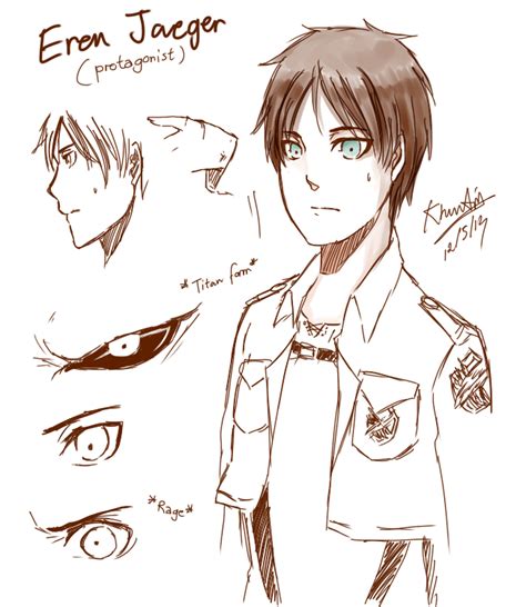 Watch this eren jaeger video, eren drawing tutorial, on fanpop and browse other eren jaeger videos. Eren Jaeger drawing test by KhunAim on DeviantArt