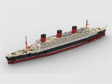Lego Moc Rms Queen Mary Building Instructions Only By Brubrimocs