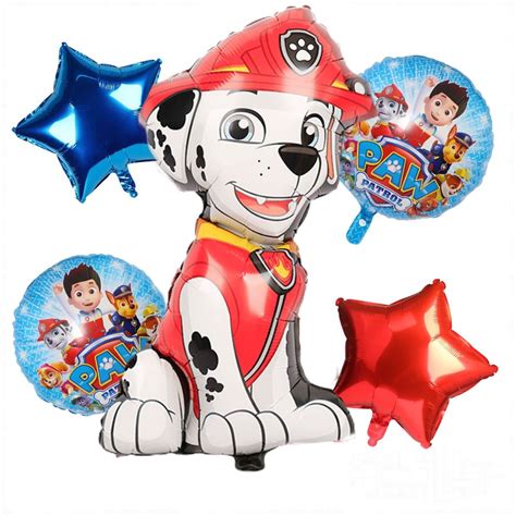 Buy La Fiesta 5 Pc Marshall Paw Patrol Balloons Paw Patrol Birthday