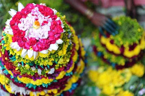 Bathukamma Flower Festival Telangana Festival Decorations Flower