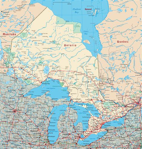 Map Of Ontario Canada