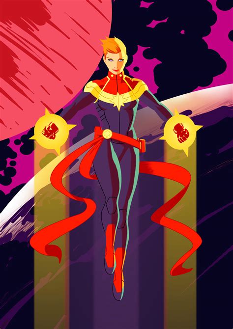 Im Excited For The Captain Marvel Movie So I Made Some Fan Art Hope