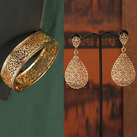 Arabic Womens Bracelet Arabic Wedding Jewelry Arabic Jewelry Women Drop Earrings