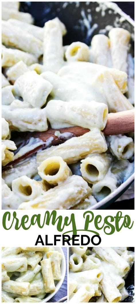 This Creamy Pesto Alfredo Is An Easy 20 Minute Meal Made With Pesto