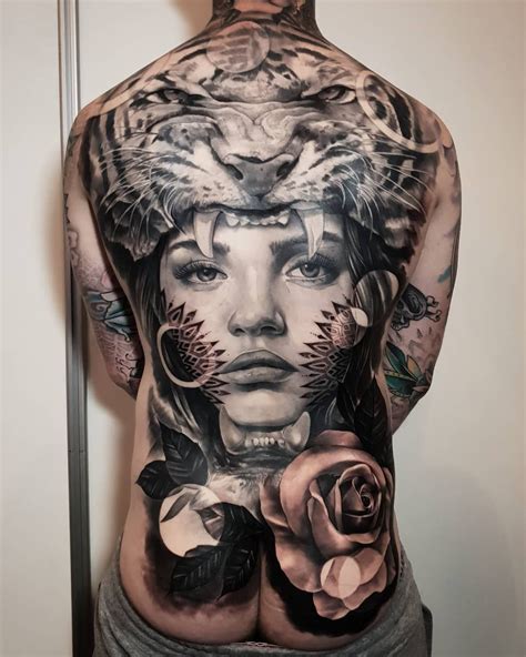 Black And Gray Detailed Tattoo Realism By Nick Imms Tattoos Black