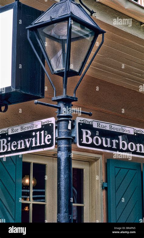 Famous Street Sign Of Bourbon Street In The French Quarter In Wonderful
