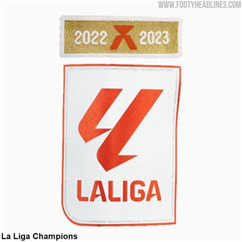 Improvement All New La Liga 2023 Champions Kit Sleeve Badge Released