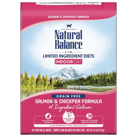 Chicken, chicken meal, whole grain brown rice, ground white rice, chicken fat (preserved with mixed tocopherols), natural chicken flavor, flaxseed, sodium bisulfate, potassium chloride, choline. Natural Balance L.I.D. Limited Ingredient Diets Salmon ...