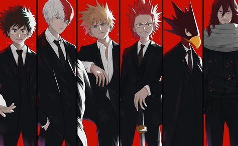 Deku Todoroki Bakugou Kirishima Denki Deku Todoroki Bakugou Kirishima My Hero Academia Ana