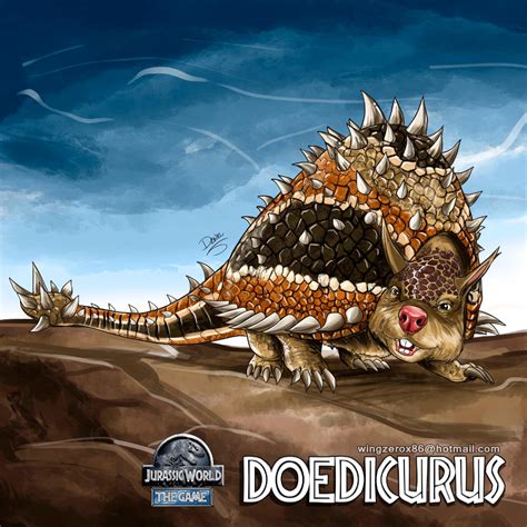 Doedicurus By Wingzerox On Deviantart Jurassic Park Poster Jurassic