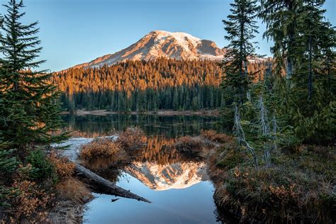 Reflection Lake In Mount Rainier National Park Oc 3000x2000 R