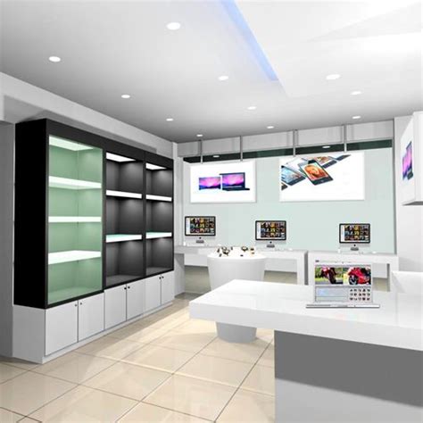 Interior Designers For Mobile Shop Orange Interior