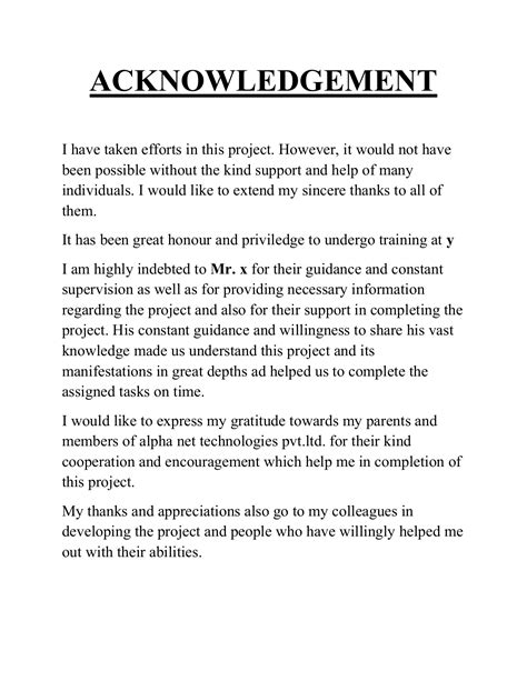 Acknowledgement Samples Acknowledgment Helpful Ideas For Writing A Riset
