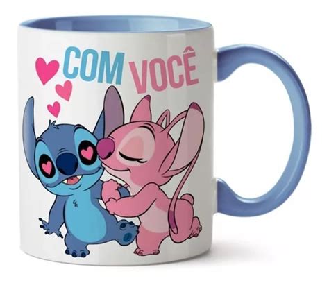 Caneca Personalizada Stitch Lilo Disney Com Você Sem Você