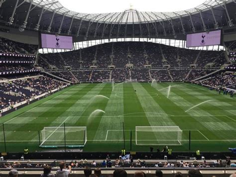 It was initially designed to hold 56,250 people, but was redeveloped to increase capacity. Tottenham Hotspur Stadium, section 421, row 8, seat 382 ...