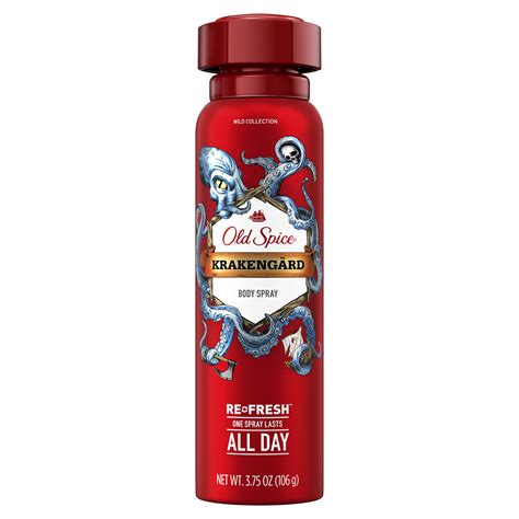 Old Spice Krakengard Body Spray For Men 375 Ounces Walmart