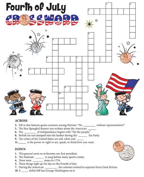 Fourth Of July Crossword Bear Essential News
