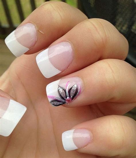 lovely flower nail art design ideas