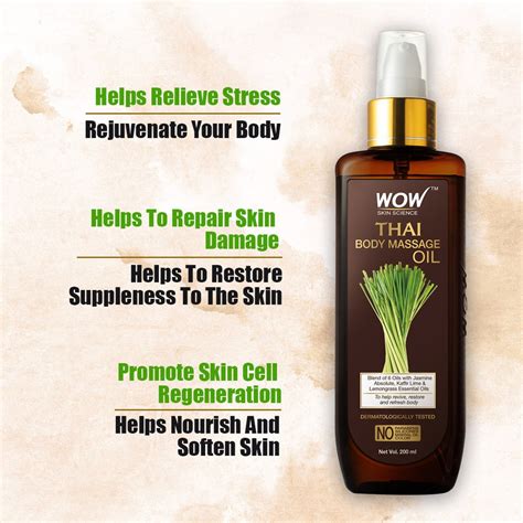 Japanese massage, traditional full body relaxation massage technique with oil for married women. Wow Thai Body Massage Oil for Reviving & Refreshing ...