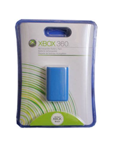 Official Xbox 360 Rechargeable Battery Pack Nib Blue Xbox 360
