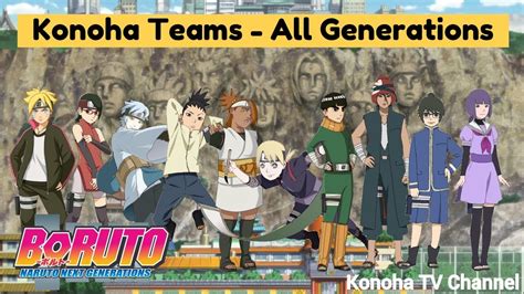 Konoha Teams All Generations Update Borutos Era Youtube