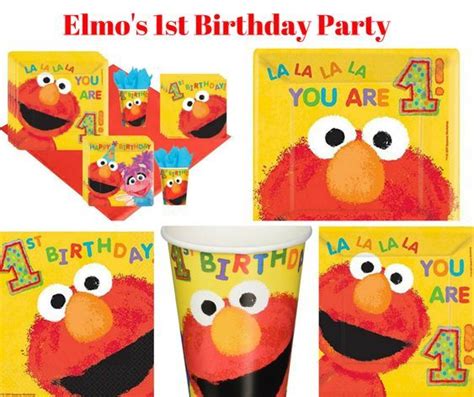 Elmos 1st Birthday Party Birthday Wikii 1st Birthday Parties Elmo