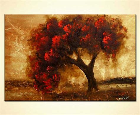 Painting For Sale Red Tree Painting 3590